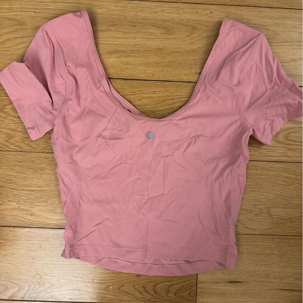 Pink Lululemon Align Tee